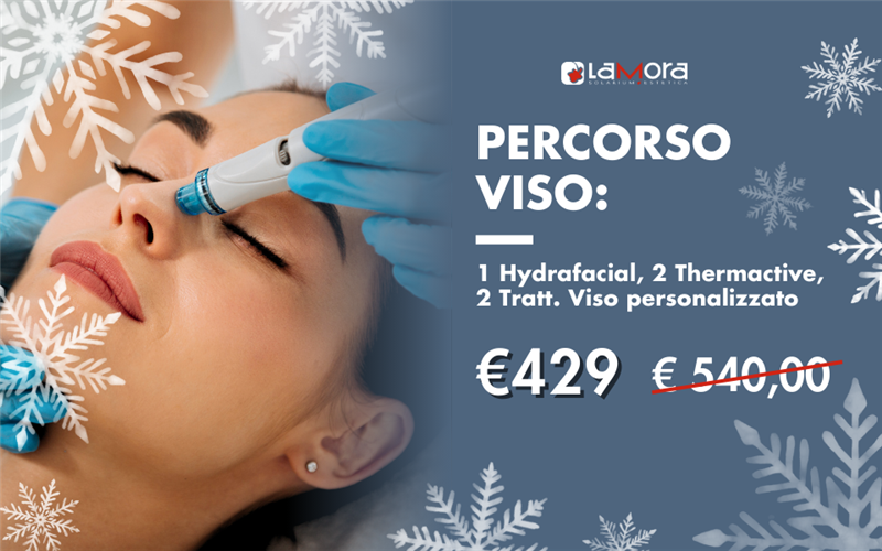 PERCORSO VISO: 1 Hydrafacial, 2 Thermactive, 2 Tratt. Viso personalizzato